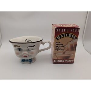 Bailey's  Vintage Yum Coffee Mug And Mini Shaker Set